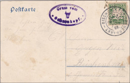 Bayern: 1909, Postkarte Bischofsgrün -Neuenmarkt Ochsenkopf - Cartas & Documentos