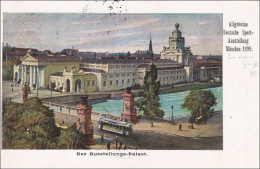 Bayern:Ganzsache 1899 Allgemeine Deutsche Sportausstellung München Nach Ansbach - Brieven En Documenten