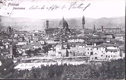 1906-FIRENZE Panorama Viaggiata Affrancata Floreale C.5 - Firenze (Florence)