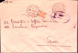 1944-R.S.I. Posta Da Campo N.795 C.2 (4.10) Su Busta Non Affrancata E Tassata Li - Weltkrieg 1939-45