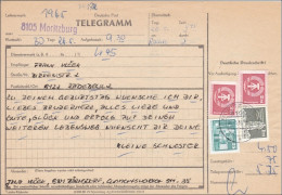 DDR: 1982: TELEGRAMM Von Moritzburg Nach Radebeul - Brieven En Documenten