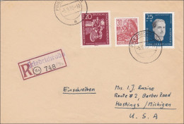DDR: 1960: Einschreiben Von Friedrichsroda Nach USA - Brieven En Documenten