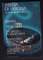 1972-VERONA ARENA Programma Manifestazioni,cartolina Con Annullo Speciale A Targ - Music