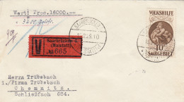 Saargebiet 1929: MiNr. 134: Portogerechter WERTBRIEF Mit BPP Fotoattest - Brieven En Documenten