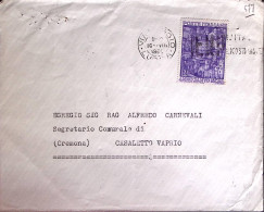 1950-ANNO SANTO Lire 20, Isolato Su Busta Viareggio (16.7) - 1946-60: Marcophilia