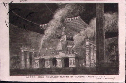 1913-VERONA ARENA Scenario Opera Aida, Viaggiata (10.8 1 Giorno Di Rappresentazi - Musik