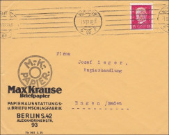 Perfin: Brief Aus Berlin, Max Krause, Briefpapier, 1929, MK - Lettres & Documents