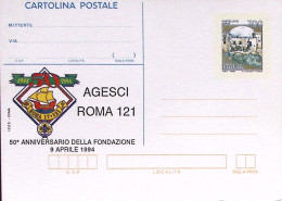 1994-Cartolina Postale Lire 750 Sopra .IPZS ROMA AGESCI Nuova - Postwaardestukken