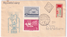 1959-Ungheria Conferenza Ministri Poste (1286) Su Fdc Raccomandata Viaggiata Per - FDC
