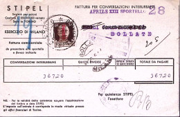 1944-R.S.I.Imperiale Sopr. C.30 Isolato, Su Cartolina Saronno (24.6) - Storia Postale