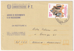 1995-NATALE'93 Lire 750 L Annunciazione (2083) Isolato Su Avviso Ricevimento - 1991-00: Storia Postale