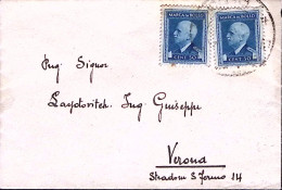1944-R.S.I. MARCHE Da BOLLO Due C.50 Su Biglietto Visita - Poststempel