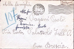 1945-FELDPOST P.da C.87265/E Manoscritto Al Verso Di Busta Milano (10.1) - Guerre 1939-45