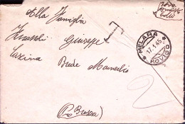 1945-R.S.I. MELARA C.2 (17.1) Su Busta Non Affrancata E Tassata - Storia Postale