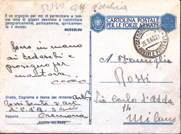 1943-R.S.I. Cartolina Franchigia REGIO ESERCITO Cremona (25.9) Piega Centrale - Weltkrieg 1939-45
