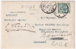 1917-Posta Militare/42 C.2 (9.9) Su Cartolina - Marcophilia
