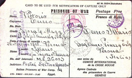 1941-P.O.W. CAMP 4 Manoscritto Su Cartolina Franchigia (3.5) Da Prigioniero Di G - Weltkrieg 1939-45