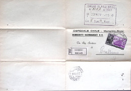 1955-F.A.O. Lire 60 Isolato Su Piego Raccomandato Manerbio (22.11) - 1946-60: Poststempel