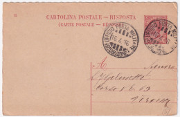 1916-UFFICIO Posta Militare/12^ DIVISIONE C.2 (16.4) Su Cartolina Postale RP Ris - Marcophilie