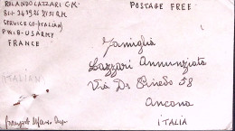 1943-P.O.W. CAMP N.207 Manoscritto Al Verso Di Biglietto In Franchigia (4.5) Da  - Guerra 1939-45