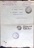 1943-OSPEDALE MILITARE Di RISERVA Vicenza Ovale Su Busta (18.6) - Weltkrieg 1939-45