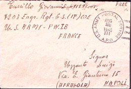 1945-P.O.W. 7203 IB Manoscritto Su Busta A.P.O. 111 (28.8) Da Prigioniero Di Gue - Guerre 1939-45