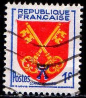 France Poste Obl Yv:1047 Mi:1075 Armoiries Du Comtat Venaissin (Lign.Ondulées) - Usati