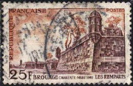 France Poste Obl Yv:1042 Mi:1070 Brouage Charente Maritime Les Remparts (cachet Rond) - Gebruikt
