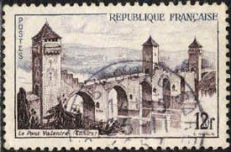 France Poste Obl Yv:1039 Mi:1067 Le Pont Valentré Cahors (TB Cachet Rond) - Gebraucht
