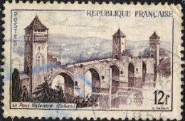 France Poste Obl Yv:1039 Mi:1067 Le Pont Valentré Cahors (cachet Rond) - Usati