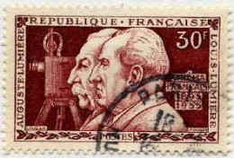 France Poste Obl Yv:1033 Auguste Lumière Louis Lumière Cinéma Francais 1895 (beau Cachet Rond) - Used Stamps