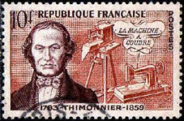 France Poste Obl Yv:1013 Mi:1038 La Machine à Coudre Thimonnier (cachet Rond) - Used Stamps