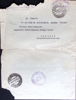 1943-OSPEDALE MILITARE Di RISERVA Vicenza Ovale Su Busta (17.5) - Oorlog 1939-45