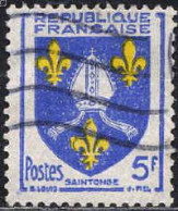 France Poste Obl Yv:1005 Mi:1031 Saintonge Armoiries (Lign.Ondulées) - Usati