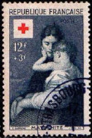France Poste Obl Yv:1006/1007 Croix-Rouge Carrière & Greuze (TB Cachet Rond) - Usados