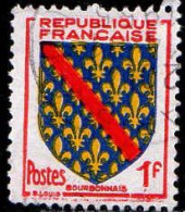France Poste Obl Yv:1002 Mi:1028 Bourbonnais Armoiries (cachet Rond) - Usados