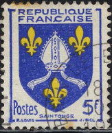 France Poste Obl Yv:1005 Mi:1031 Saintonge Armoiries (Beau Cachet Rond) - Gebruikt