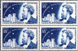France Poste N** Yv:1057 Mi:1085 Camille Flammarion Bloc De 4 - Unused Stamps