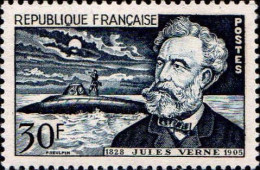 France Poste N** Yv:1026 Mi:1051 Jules Verne Ecrivain - Unused Stamps