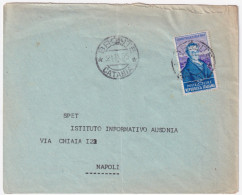 1955-PELLICO Lire 25 Isolato Su Busta - 1946-60: Poststempel