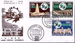 1961-Senegal Repubblica PA Anniversario Ammissione UPU Serie Completa Su Fdc - Sénégal (1960-...)