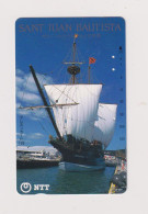 JAPAN  - Sailing Ship Magnetic Phonecard - Japan