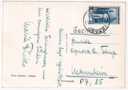 1957-CERNOBBIO Panorama Viaggiata Affrancata Italia Lavoro Lire 15 (641) Per La  - 1946-60: Poststempel