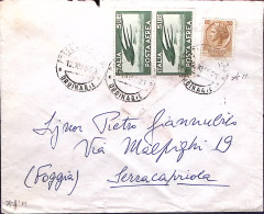 1955-Siracusana Per Macchinette Lire 30 + PA Coppia Lire 5 Su Busta Roma (12.10) - 1946-60: Poststempel