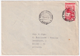 1952-ITALIA LAVORO Lire 60 (649) Isolato Su Busta Porto D Ischia (15.4 Per La Sv - 1946-60: Marcophilia