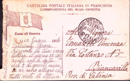1916-UFFICIO Posta Militare/10^ CORPO ARM. C.2 /1 (12.6) Su Cartolina Franchigia - Oorlog 1914-18