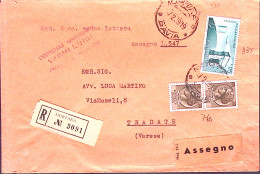 1959-AMICIZIA ITALO-BRASILIANA Lire 175 + Siracusana Coppia Lire 20 Su Raccomand - 1946-60: Marcophilia