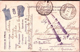 1916-UFFICIO Posta Militare / 2 ARM. C.2 (15.7) Su Cartolina Franchigia Non Uffi - Oorlog 1914-18