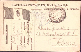 1916-OSPEDALETTO DA CAMPO/n.48 Tondo Su Cartolina Franchigia Non Ufficiale - Oorlog 1914-18