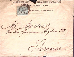 1916-AGENCE De FLORENCE / Services Maritiers Des Messageries Imperales De France - Cartas & Documentos